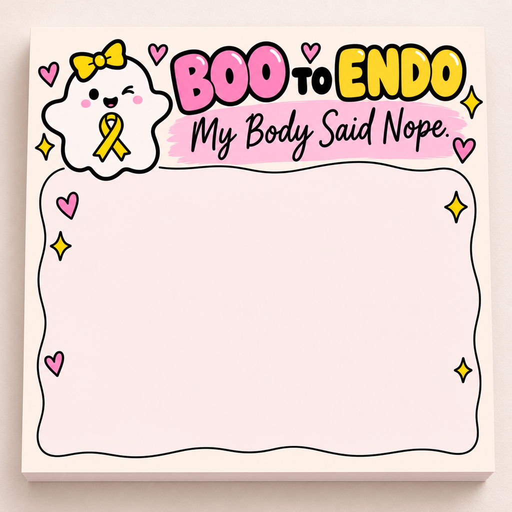 “My Body Said Nope” Memo Pad | BOO to ENDO Chronic Illness Gift