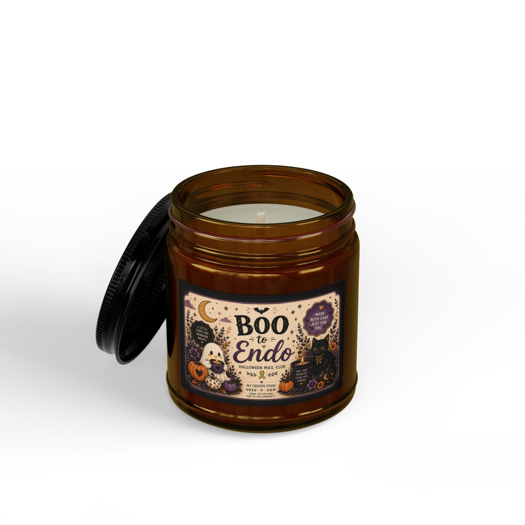 Halloween Soy Candle — “Boo to Endo” Spell for Rest (4oz & 9oz)