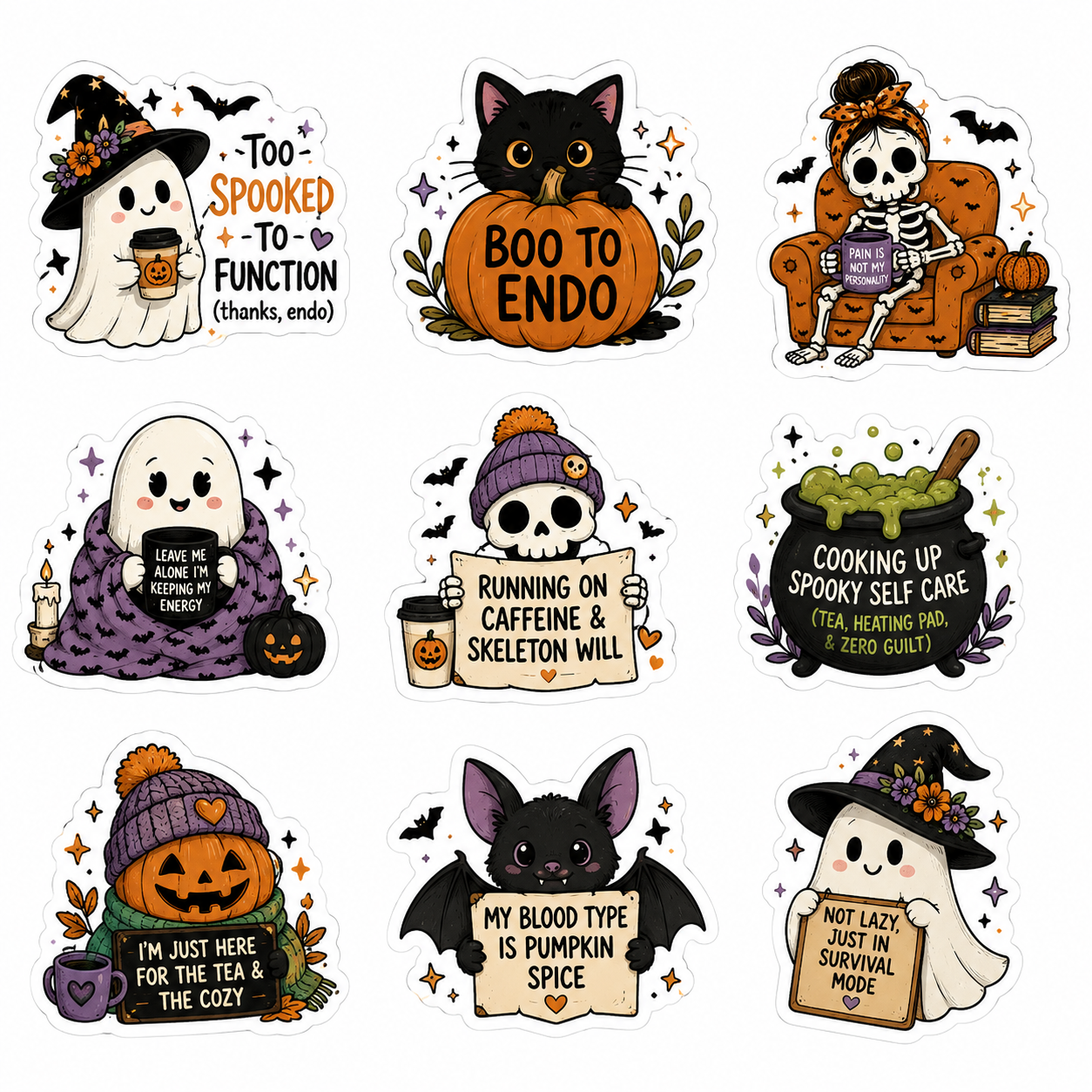 Spooky Support Halloween Sticker Bundle 1