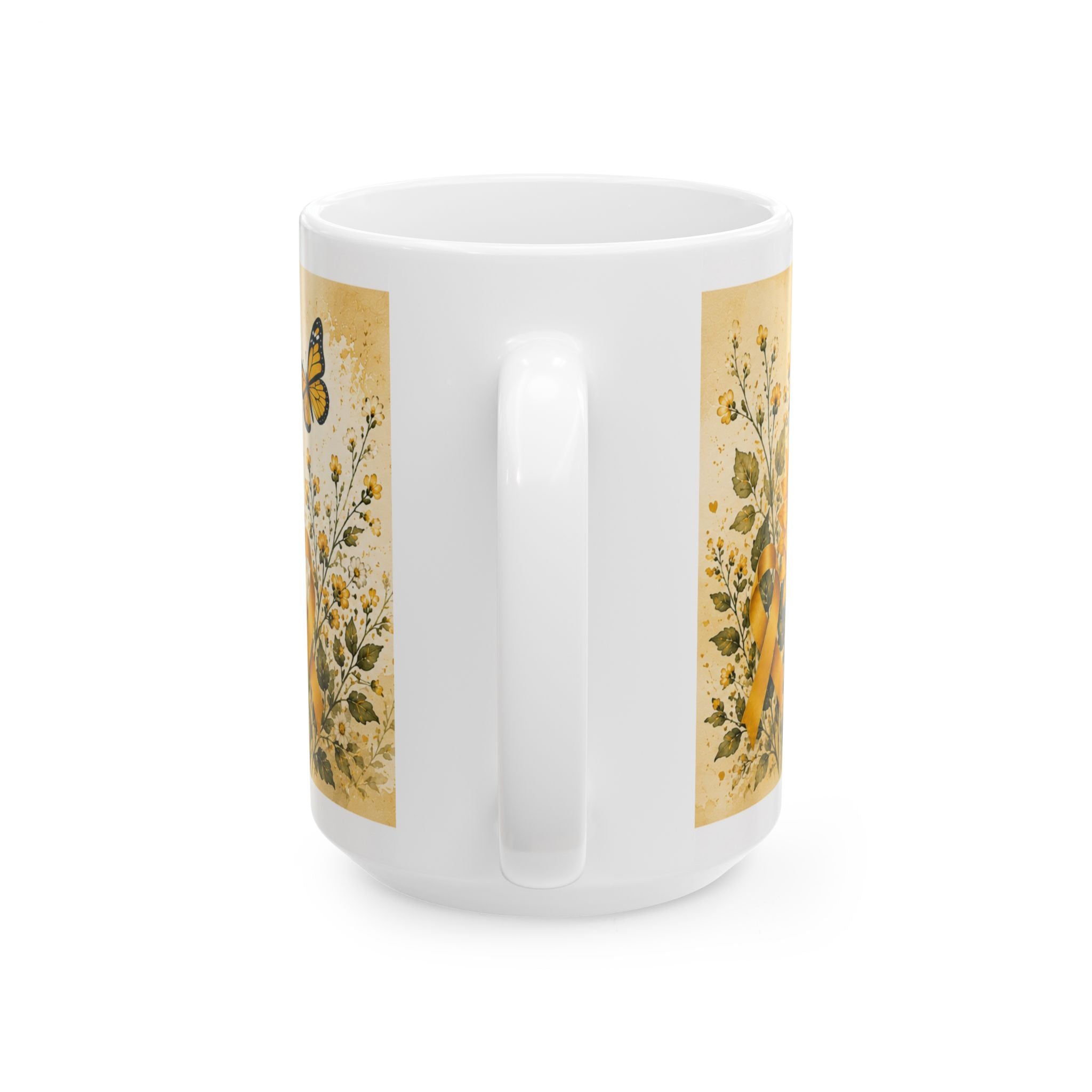 Endo Warrior Ceramic Mug — “Endo Warrior: Not by Choice but by Strength” Inspirational Endometriosis Awareness Coffee Cup