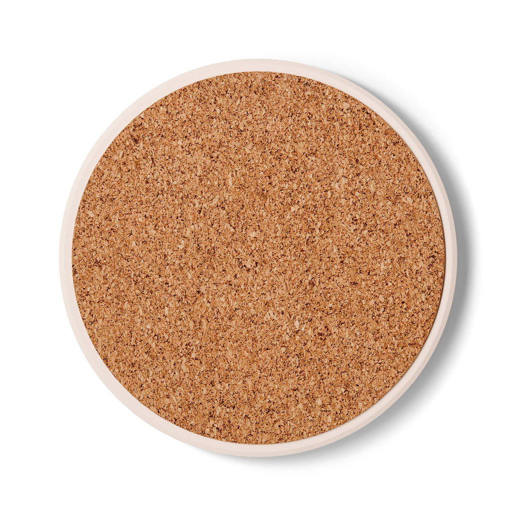 Halloween 'Boo to Endo' Ceramic Coaster — Endometriosis Awareness Ghost Design