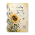 Healing, Growing, Blooming Sunflower Notebook — A5 Wirobound Journal