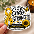 Endo Strong Invisible | Endometriosis Sticker (11)