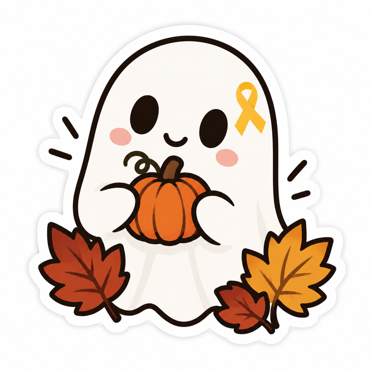 Boo to Endo: Cozy Fall Sticker Pack | Halloween Endometriosis Awareness Gift