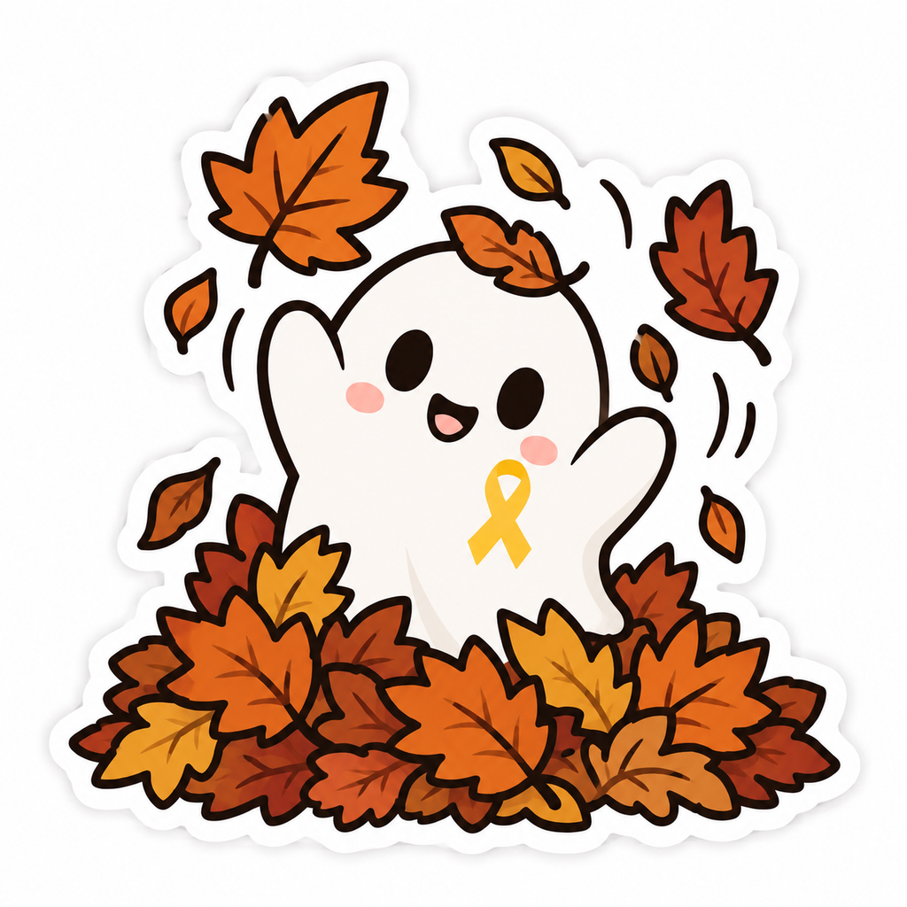 Boo to Endo: Cozy Fall Sticker Pack | Halloween Endometriosis Awareness Gift