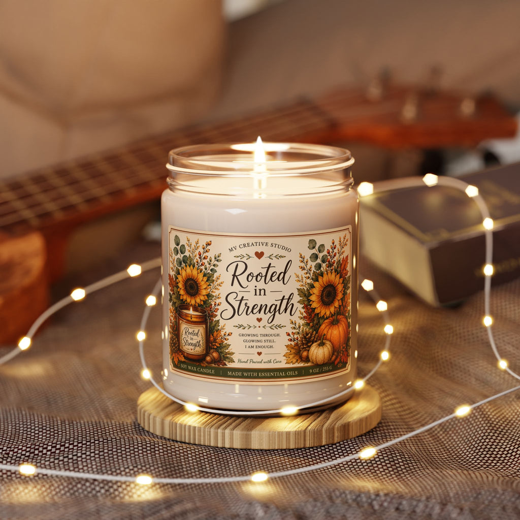 Rooted in Strength Soy Candle — Apple Harvest (9oz)