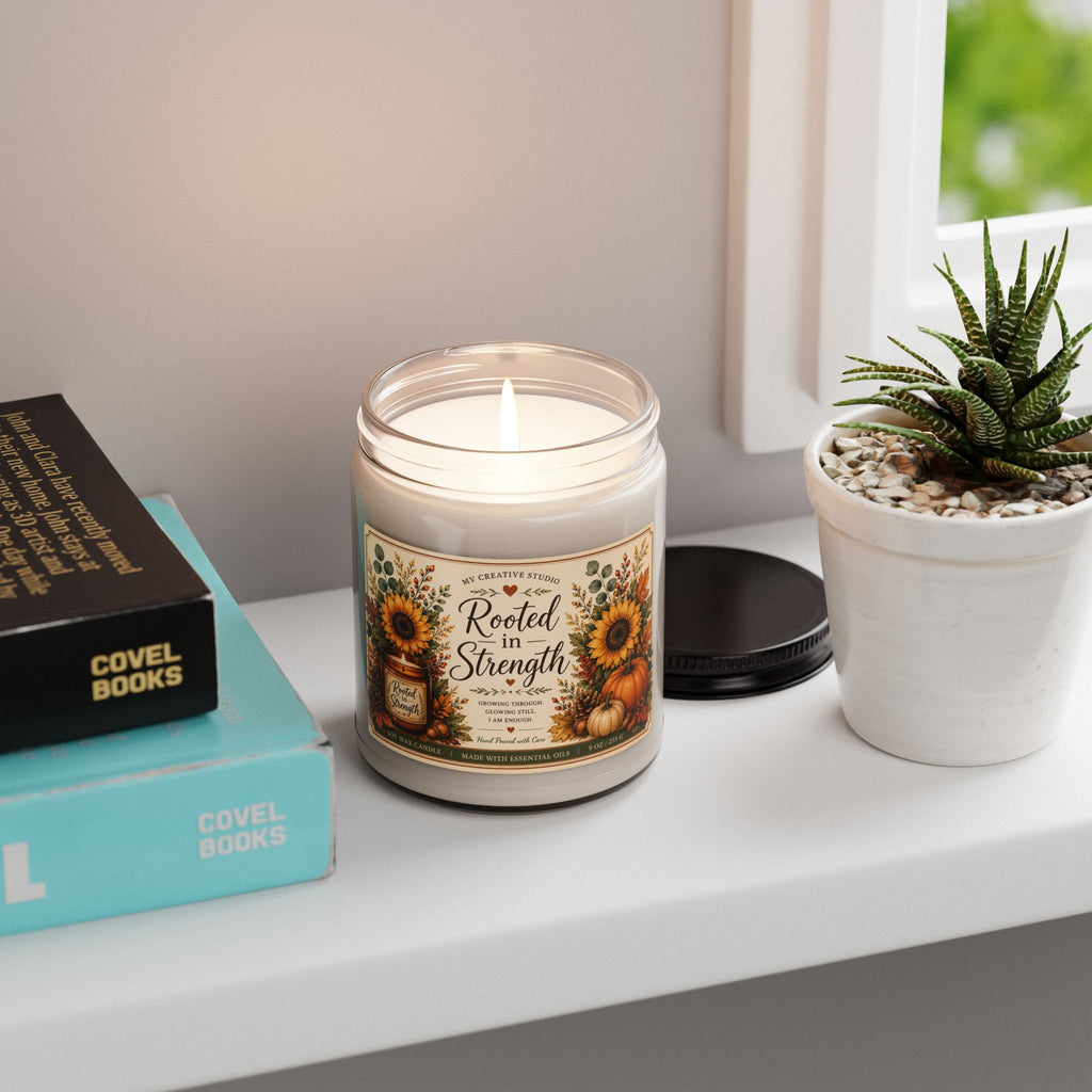 Rooted in Strength Soy Candle — Apple Harvest (9oz)
