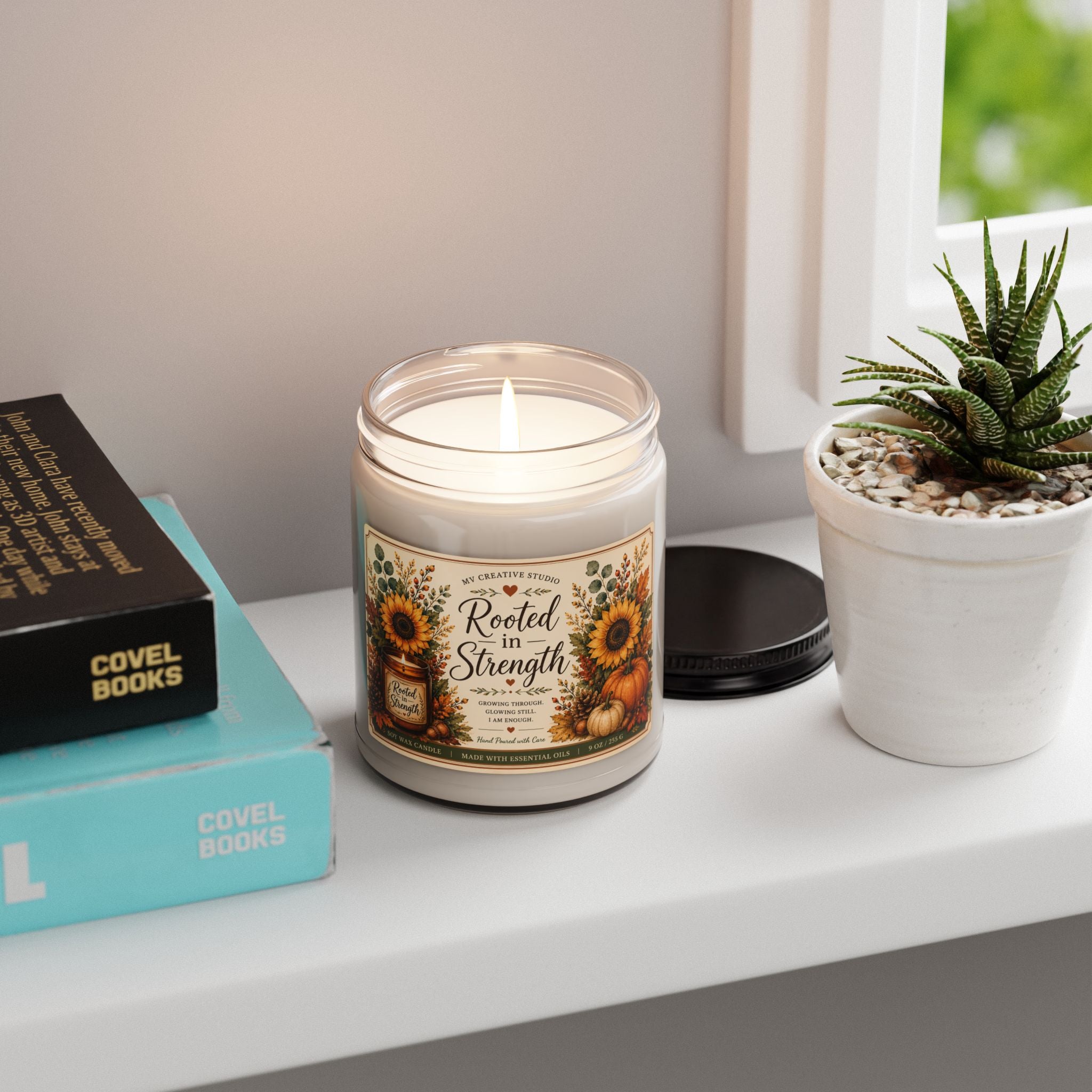 Rooted in Strength Soy Candle — Apple Harvest (9oz)