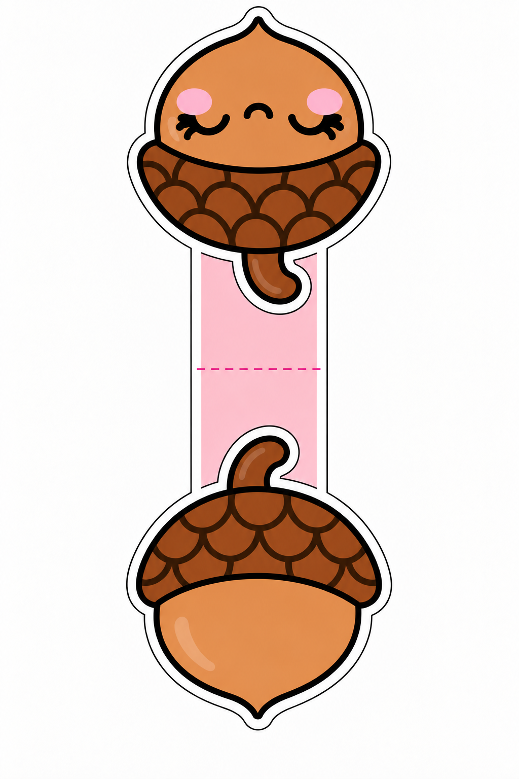 Cute Acorn Magnetic Bookmark | Cozy Fall Book Accessory | A-CORN-ICALLY ME