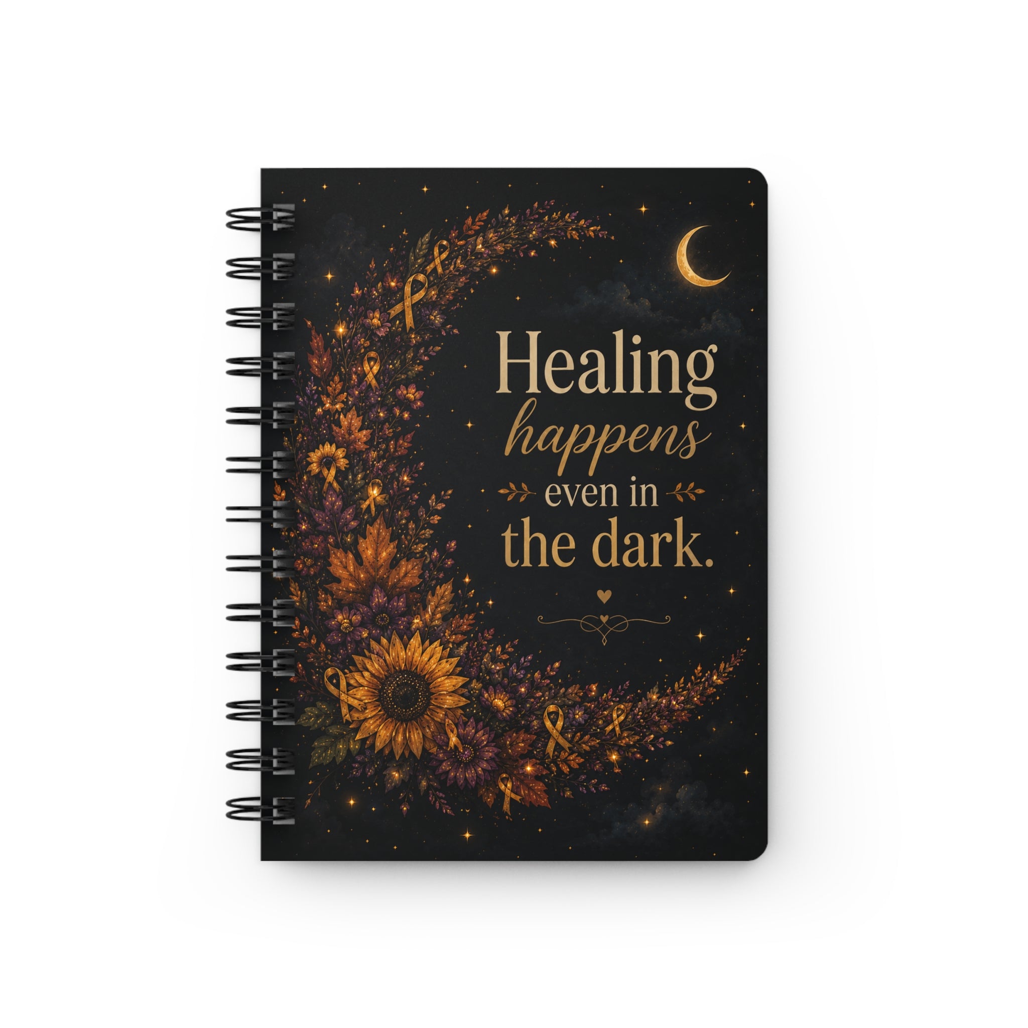 Healing in the Dark Spiral Notebook