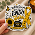 Endo Strong Awareness | Endometriosis Sticker 13