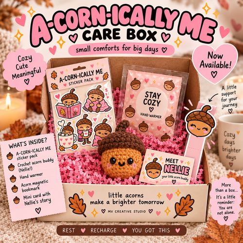 Chronic Illness Care Package | Cozy Comfort Gift Box | Spoonie Gift | A-CORN-ICALLY ME Fall Care Package