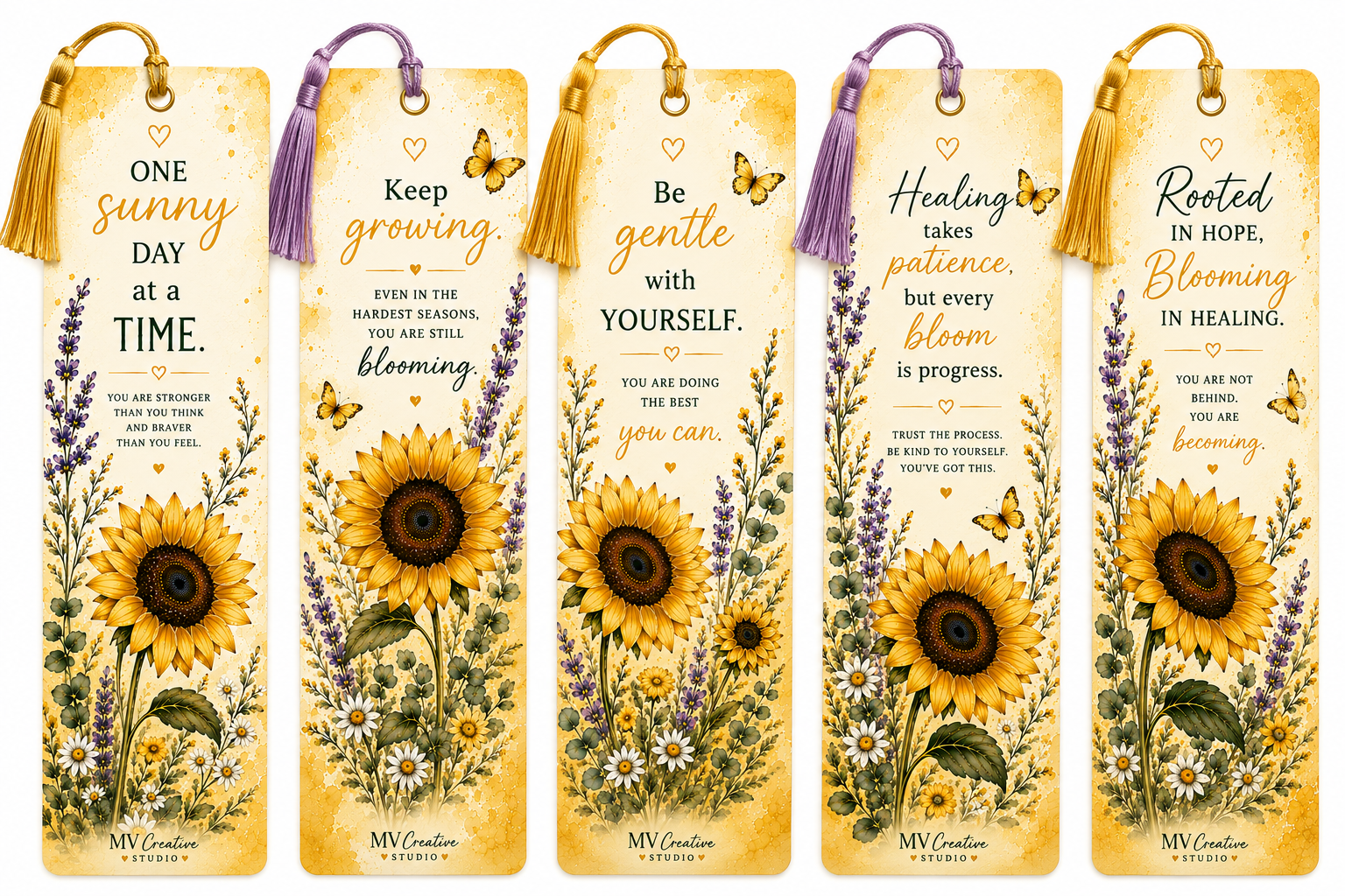 Summer Sunflower Collection Bookmark Bundle