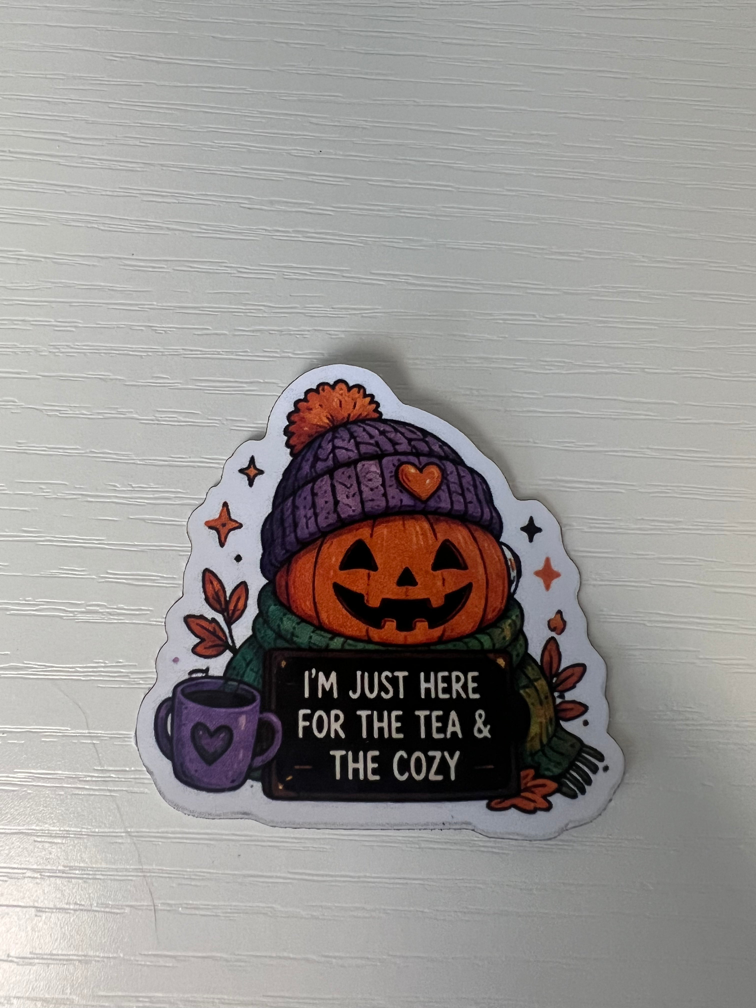 I’m just here for the tea Sticker
