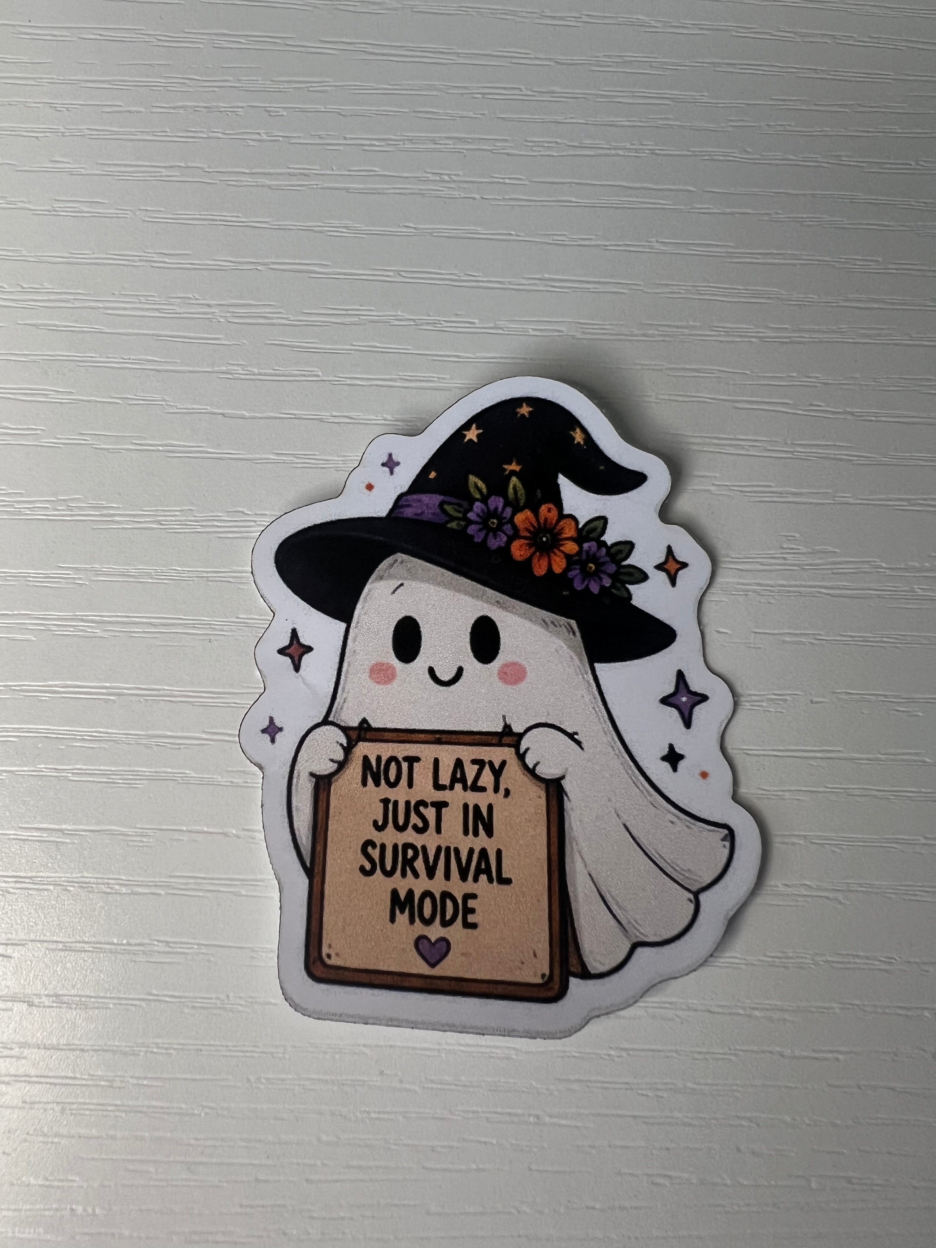 Not Lazy, Just in Survival Mode Sticker