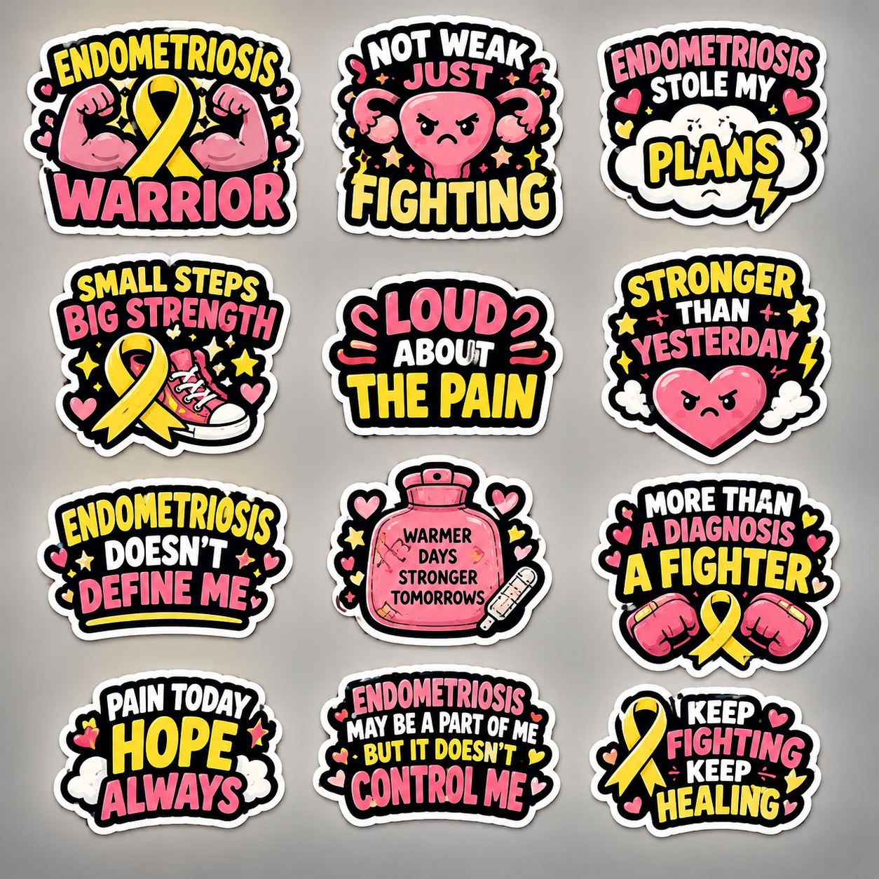 ENDO Warrior Sticker Bundle 3