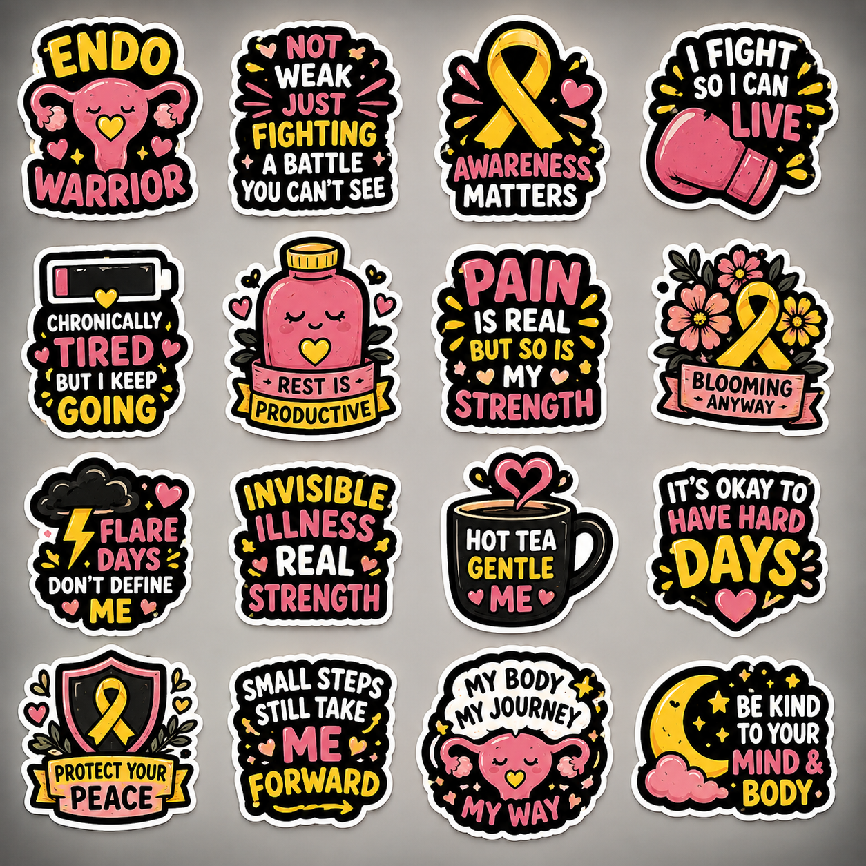 ENDO Warrior Sticker Bundle 4