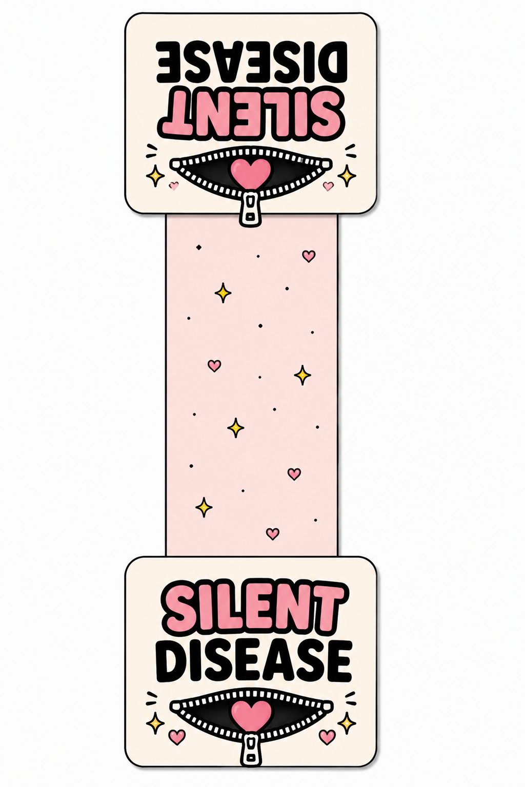 Silent Disease Magnetic Bookmark