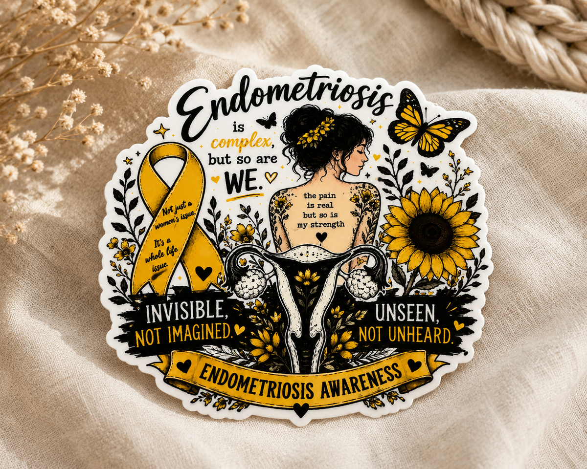 Floral Women | Endometriosis Sticker (10)