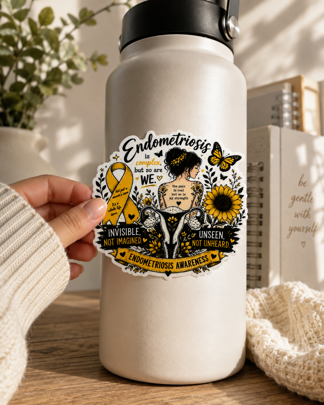 Floral Women | Endometriosis Sticker (10)