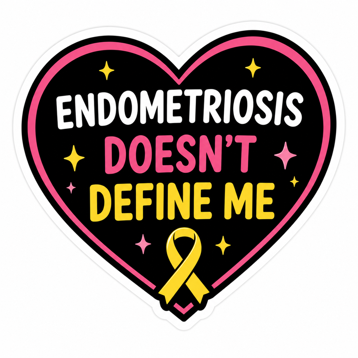 ENDO Doesn’t Define Me Sticker | Endometriosis Awareness Gift