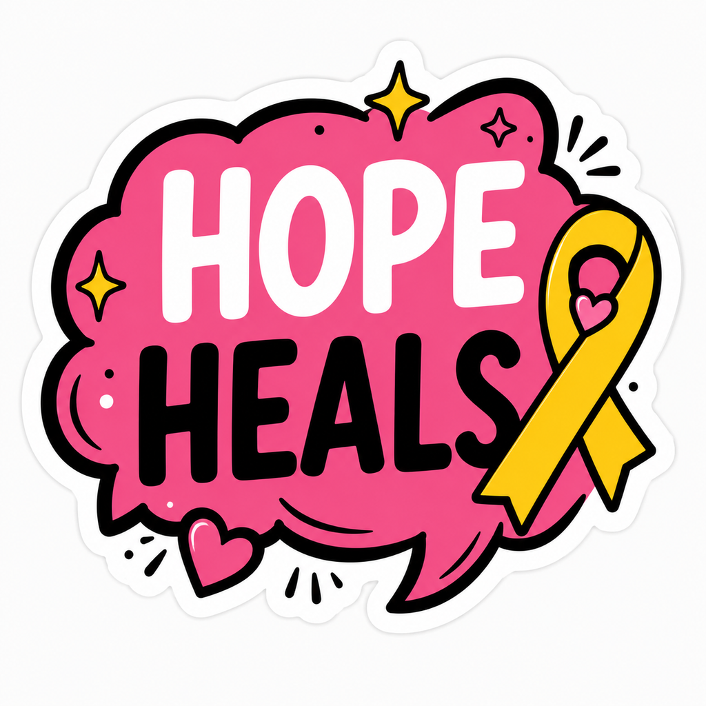 Hope Heals Sticker | Chronic illness Gift