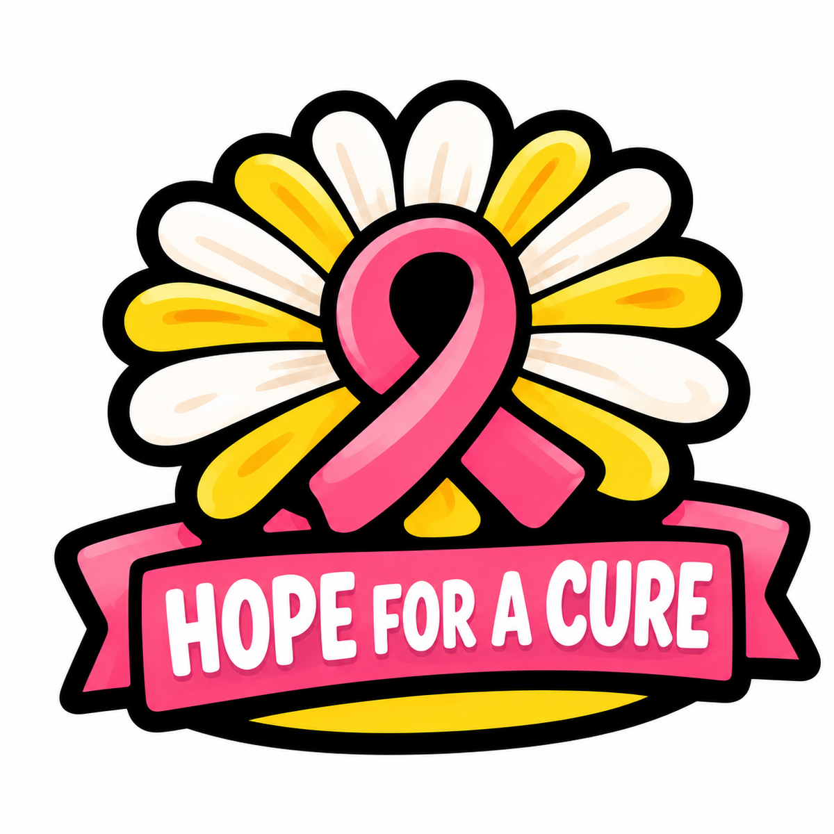 Hope for a Cure Sticker | Endometriosis Awareness Gift