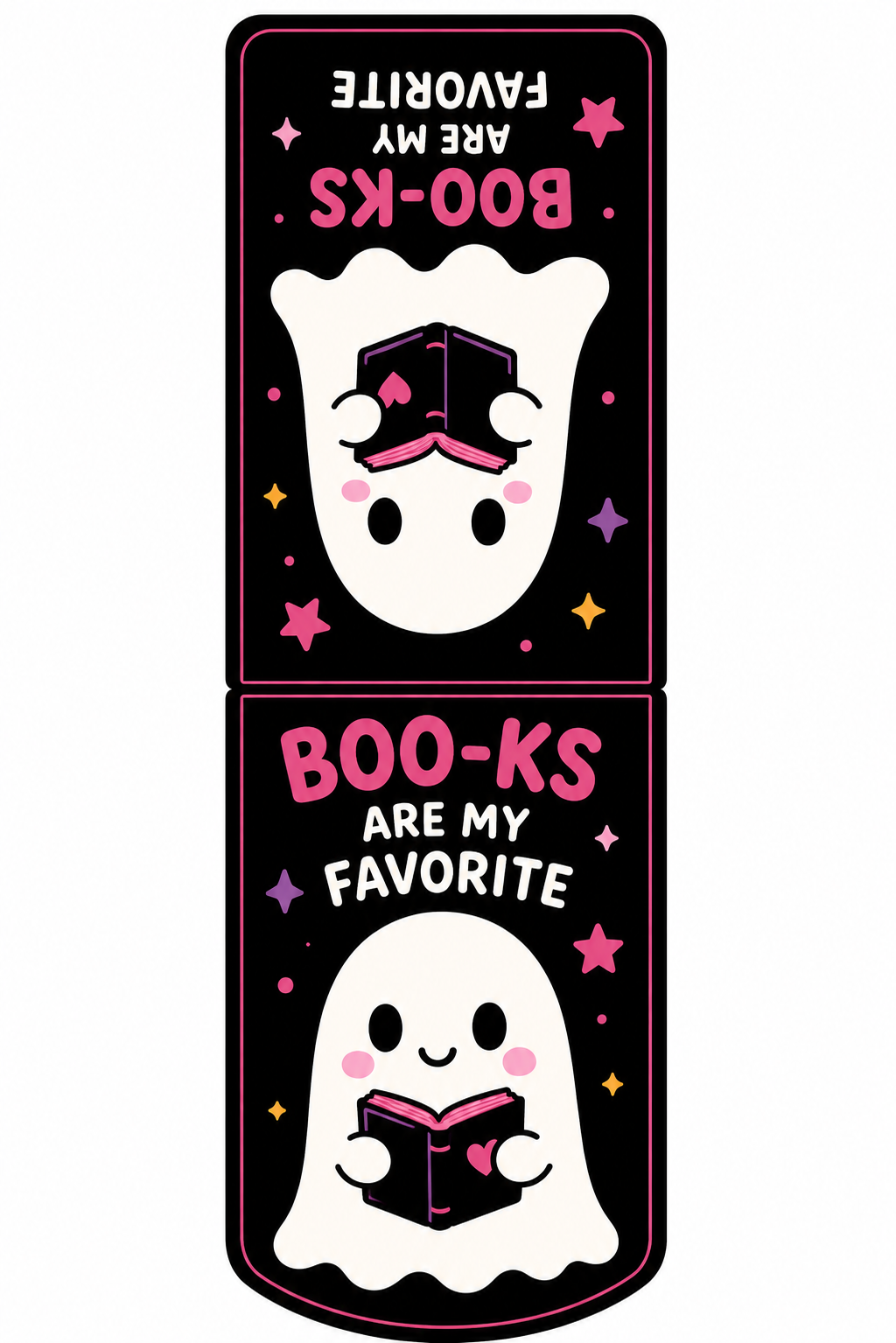 BOO-KS Are My Favorite Magnetic Bookmark | Halloween Book Lover