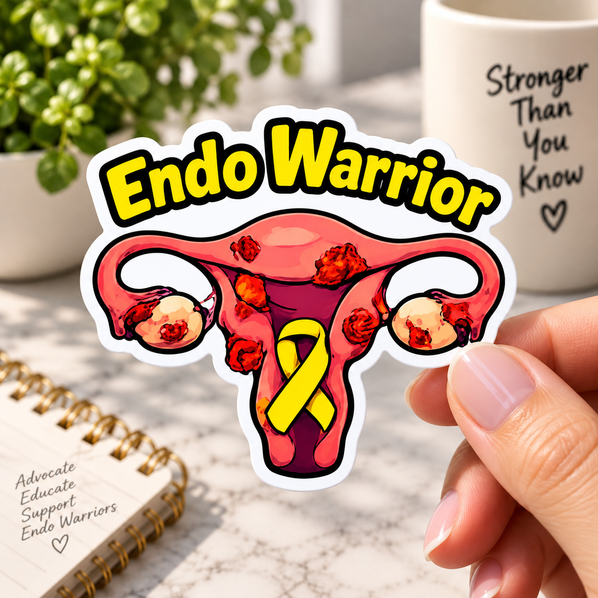 ENDO Warrior Sticker | Endometriosis Awareness Gift