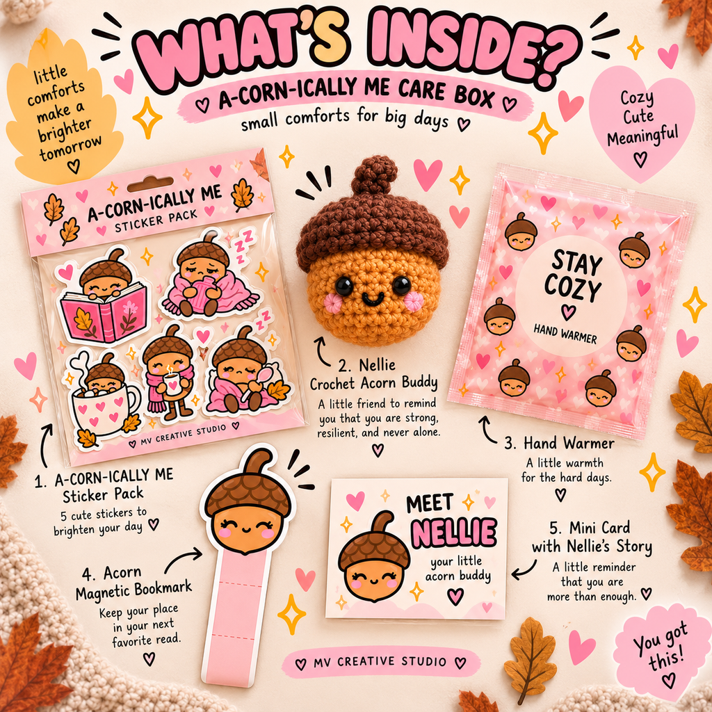 Chronic Illness Care Package | Cozy Comfort Gift Box | Spoonie Gift | A-CORN-ICALLY ME Fall Care Package