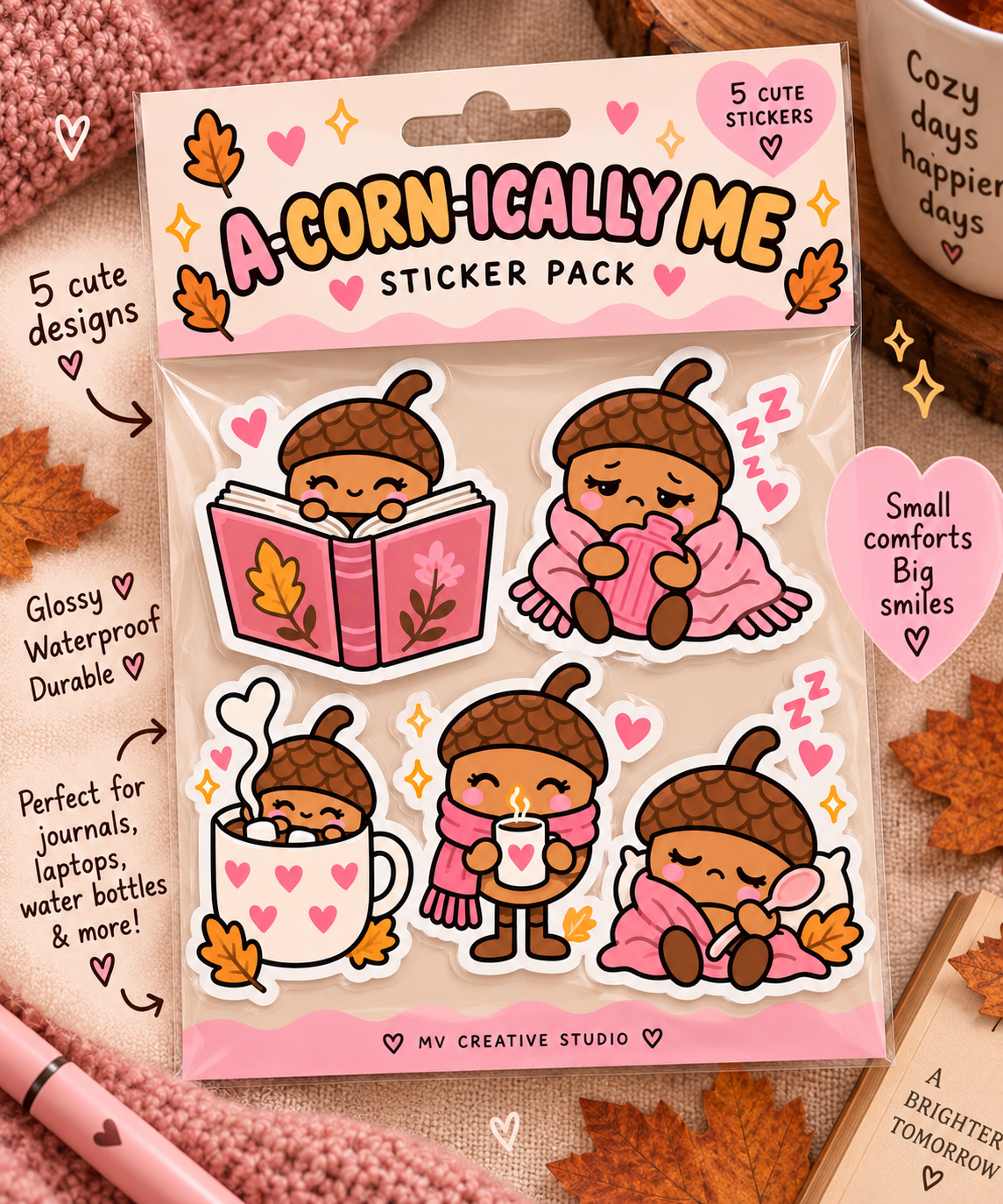 Chronic Illness Care Package | Cozy Comfort Gift Box | Spoonie Gift | A-CORN-ICALLY ME Fall Care Package