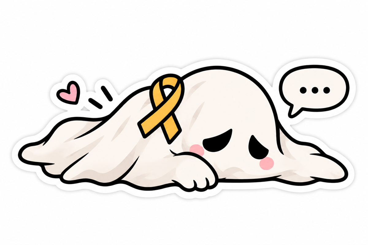 BOO to ADENO Sticker Pack | Adenomyosis Awareness Ghost Stickers | Chronic Illness Sticker Set | Spooky Spoonie Gift