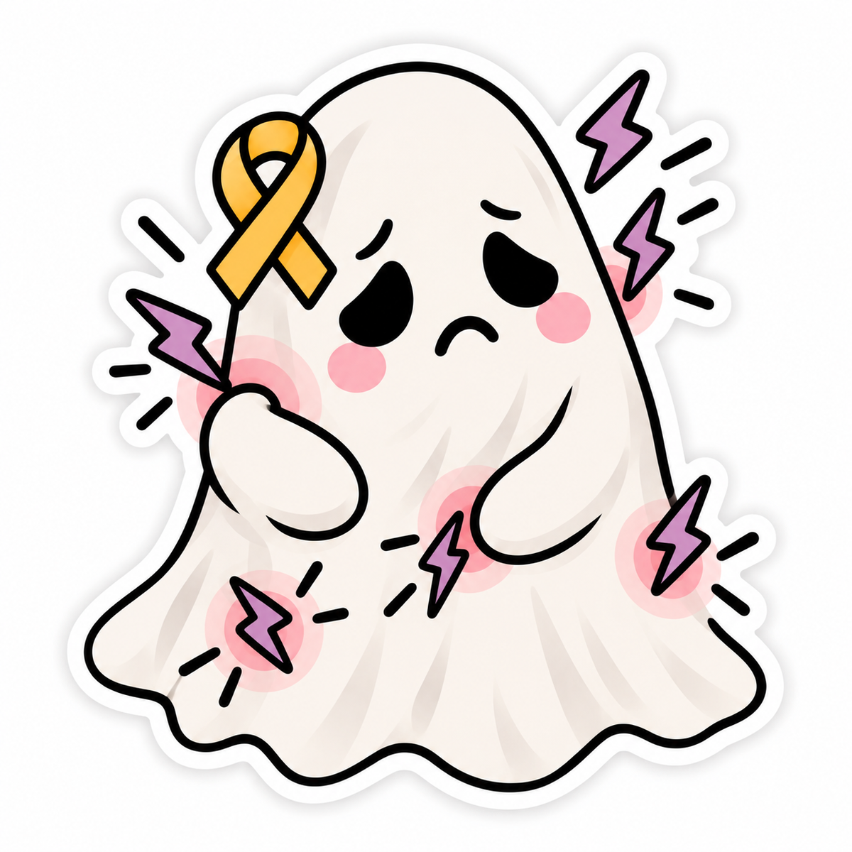 BOO to FIBRO Sticker Pack | Halloween Fibromyalgia Awareness Gift