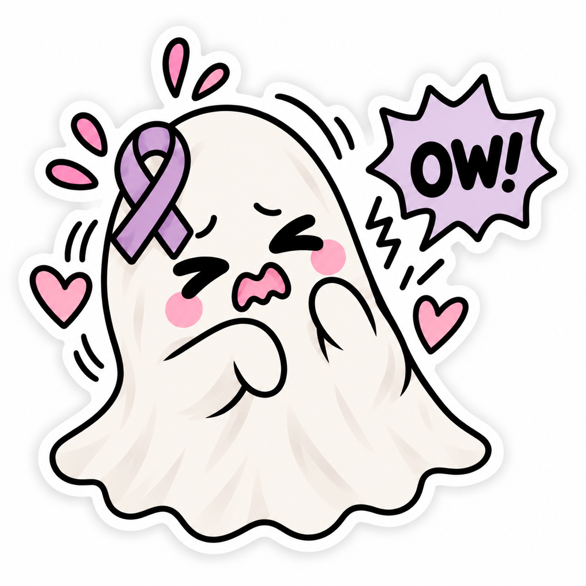 BOO to FIBRO Sticker Pack | Halloween Fibromyalgia Awareness Gift