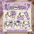 BOO to FIBRO Sticker Pack | Halloween Fibromyalgia Awareness Gift