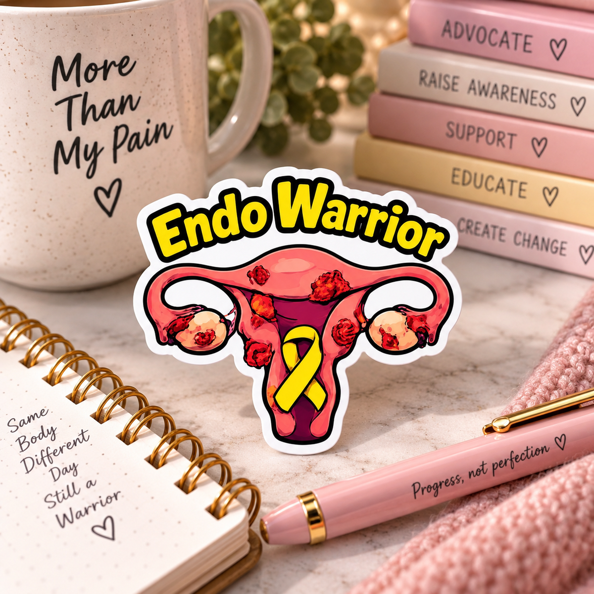 ENDO Warrior Sticker | Endometriosis Awareness Gift
