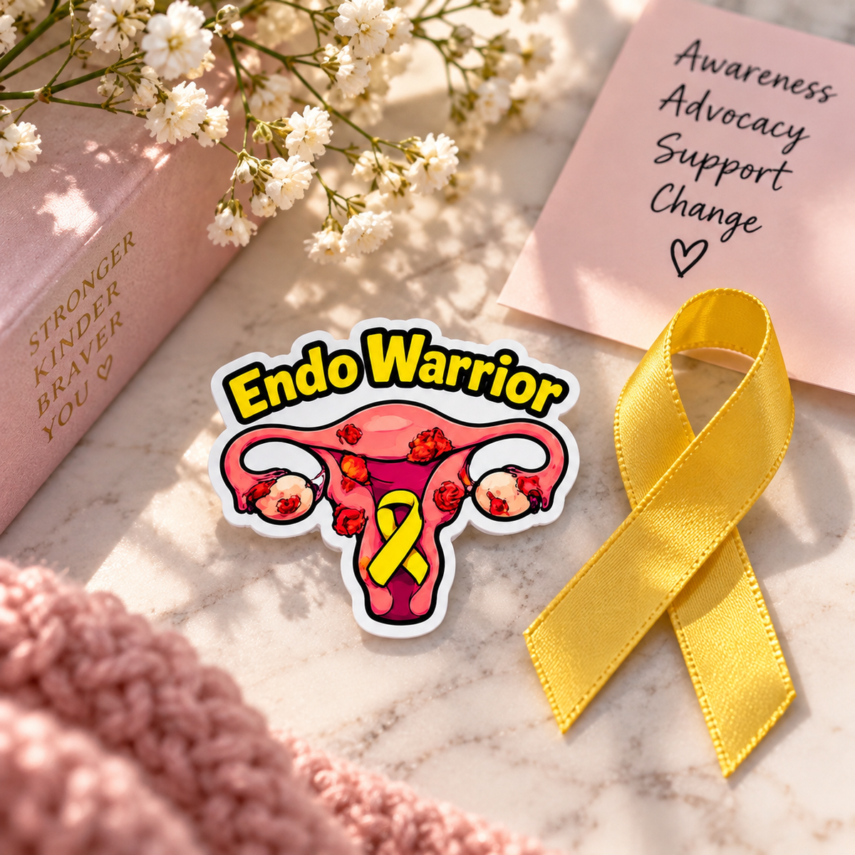 ENDO Warrior Sticker | Endometriosis Awareness Gift