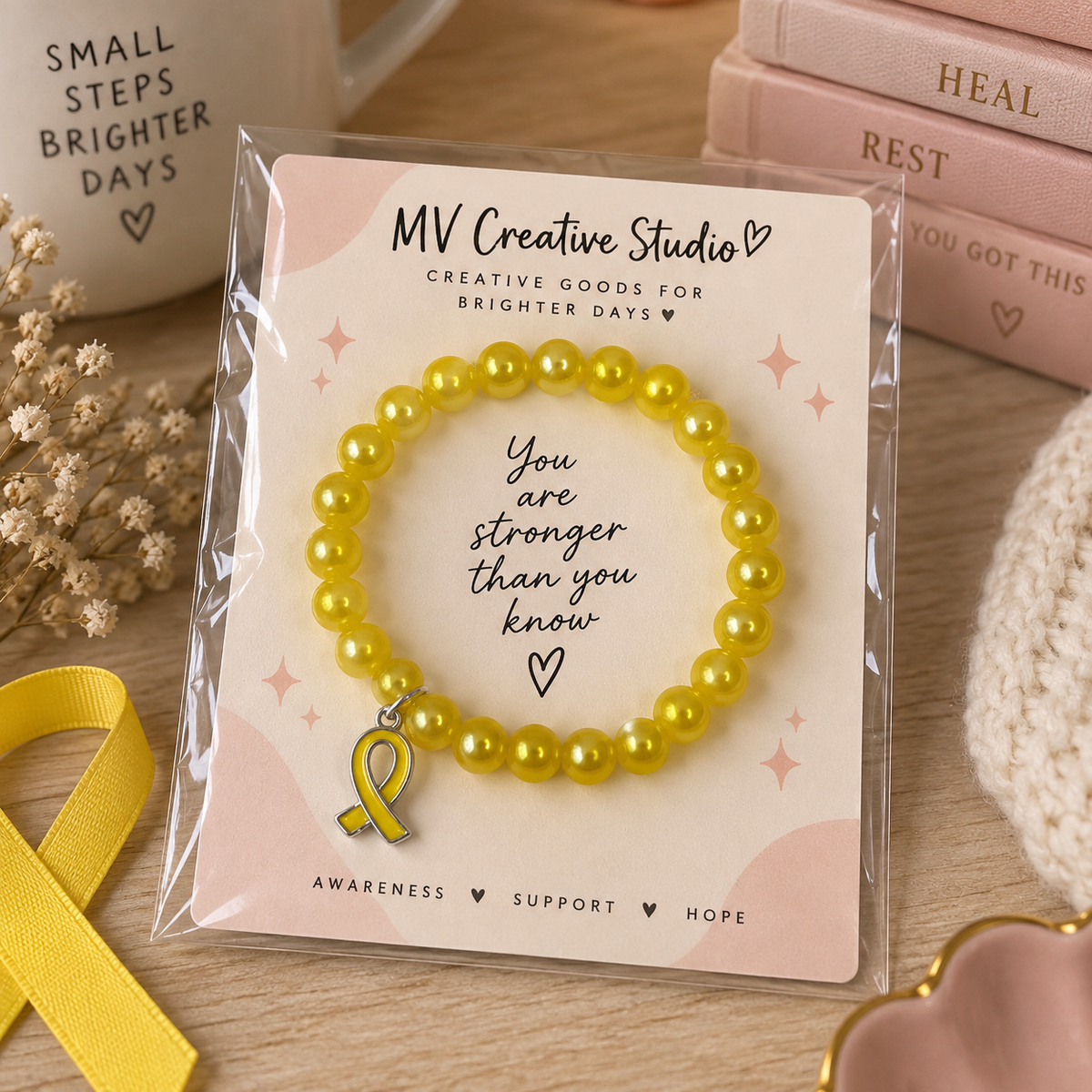 Stretch Endo Bracelet | Endometriosis Awareness Gift