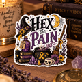 Hex The Pain Sticker | Halloween Chronic Illness