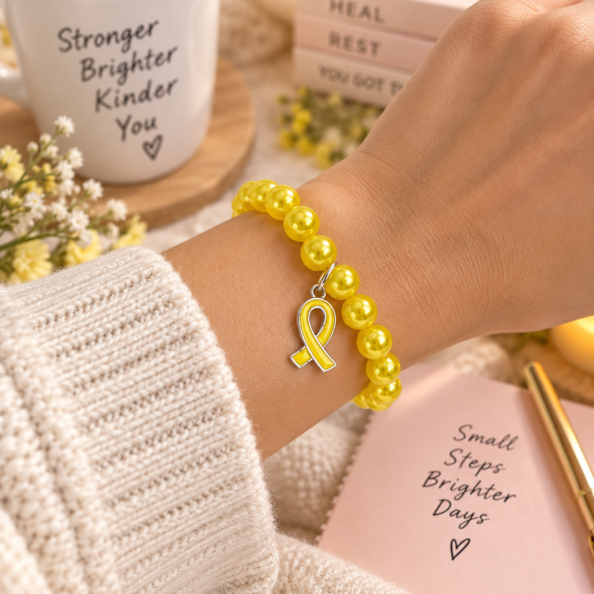 Stretch Endo Bracelet | Endometriosis Awareness Gift