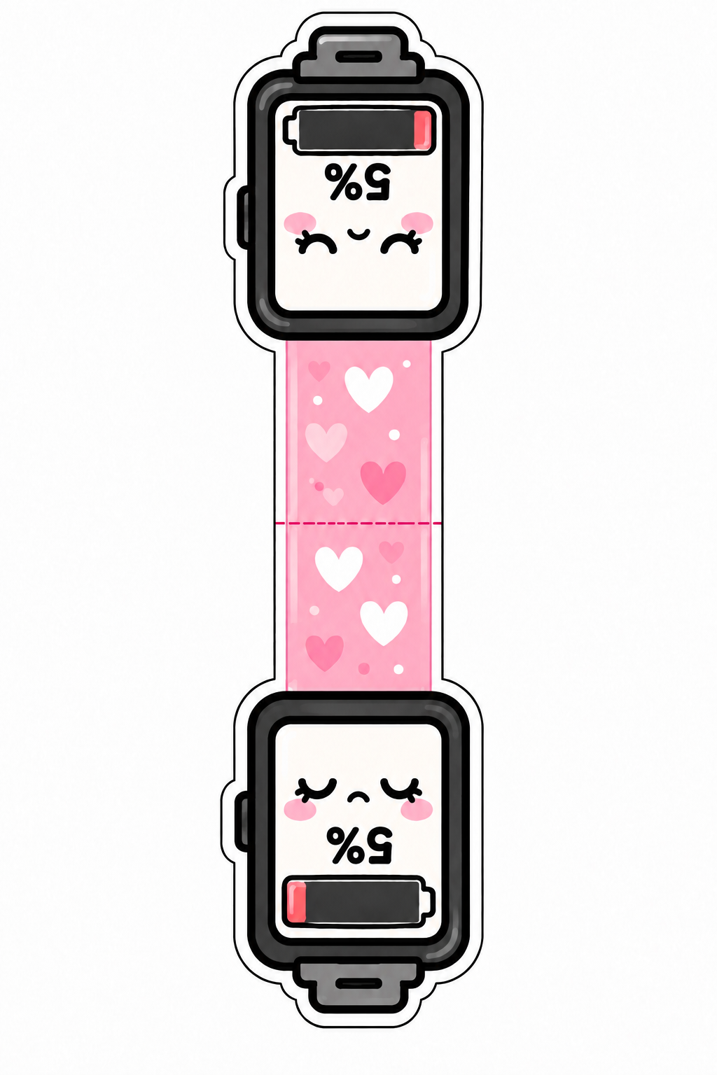 Low Battery Human Foldable Magnetic Bookmark | Chronic Illness Gift