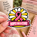 Hope for a Cure Sticker | Endometriosis Awareness Gift