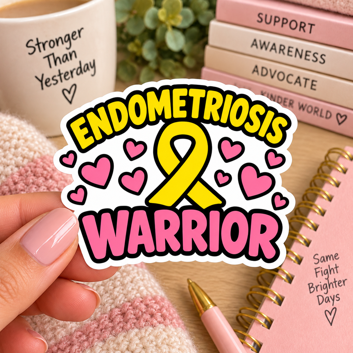 Endometriosis Warrior Sticker | Endo Awareness Gift
