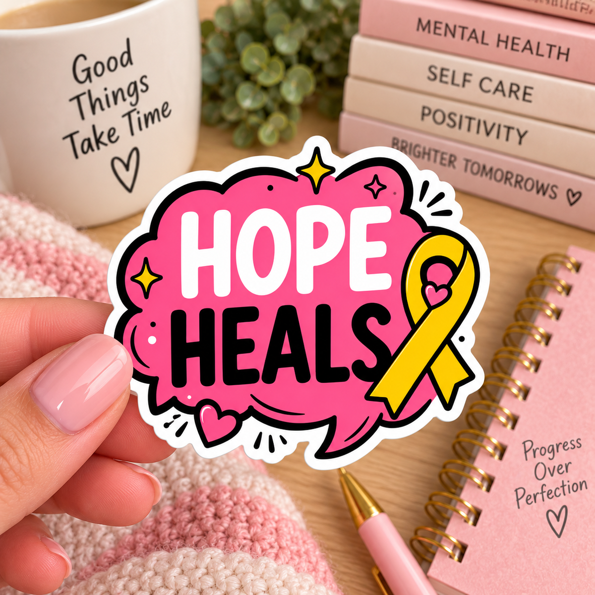 Hope Heals Sticker | Chronic illness Gift