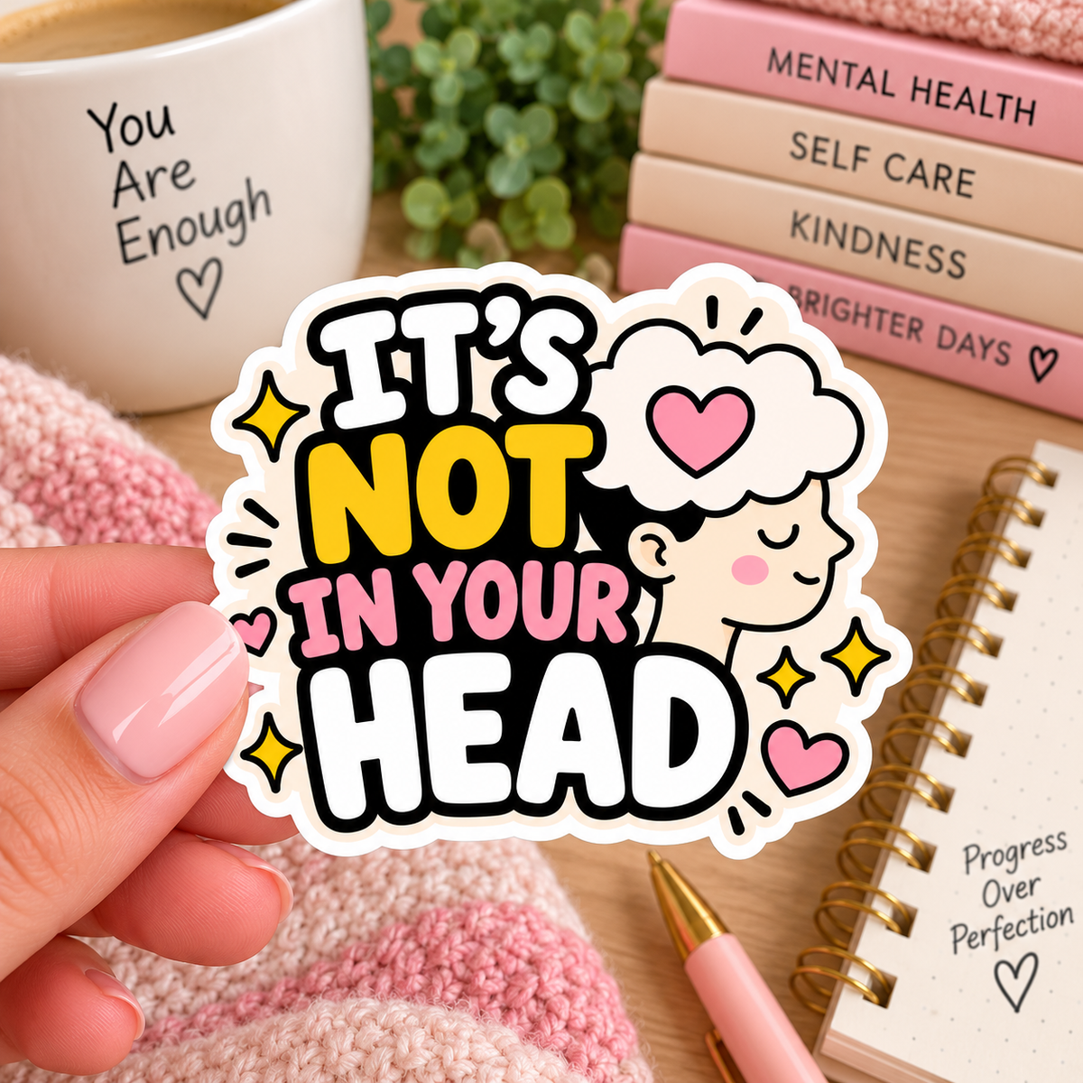 It’s Not in Your Head Sticker | Chronic Illness Validation Sticker | Mental Health & Invisible Illness Support Gift