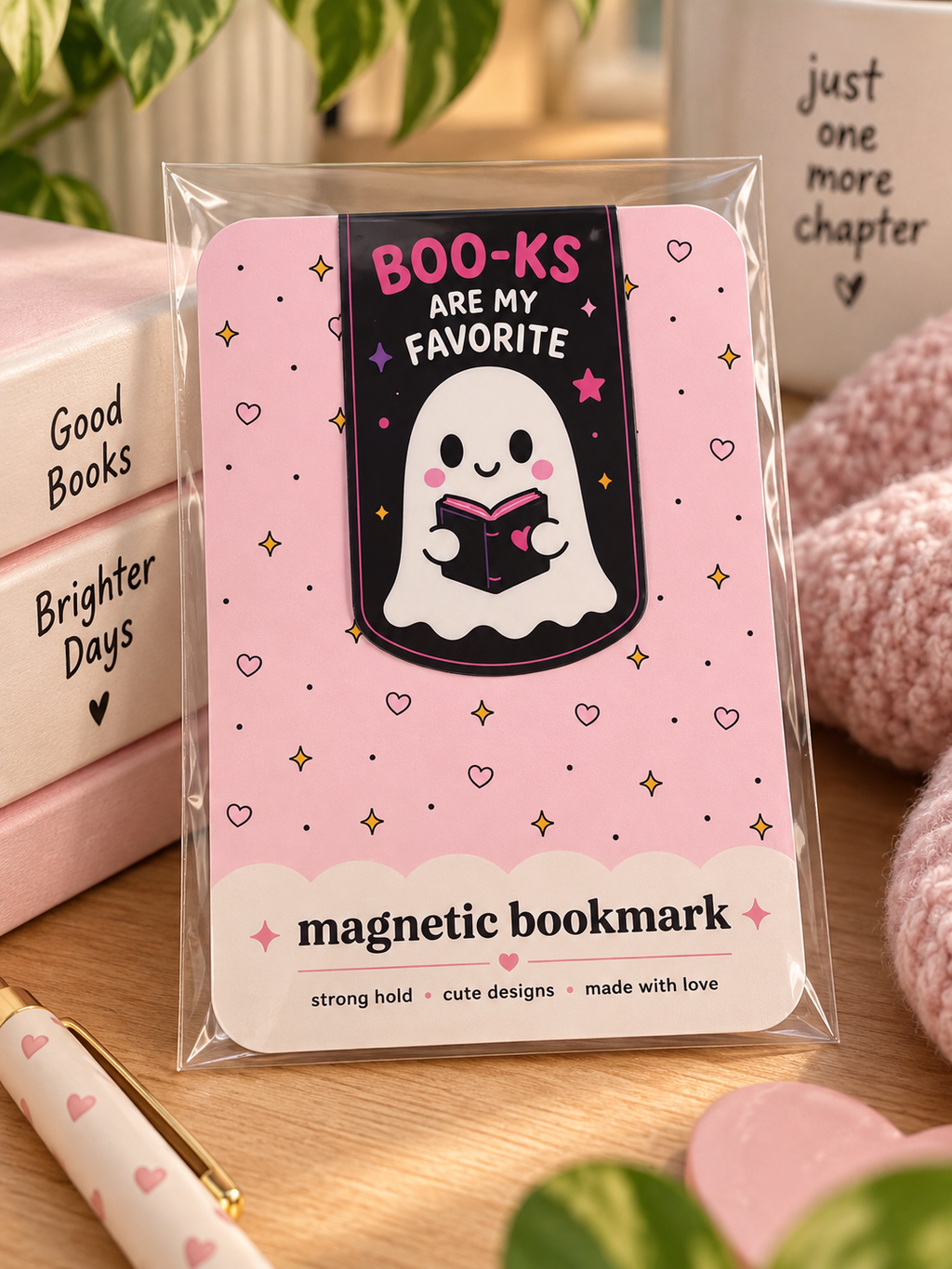 BOO-KS Are My Favorite Magnetic Bookmark | Halloween Book Lover