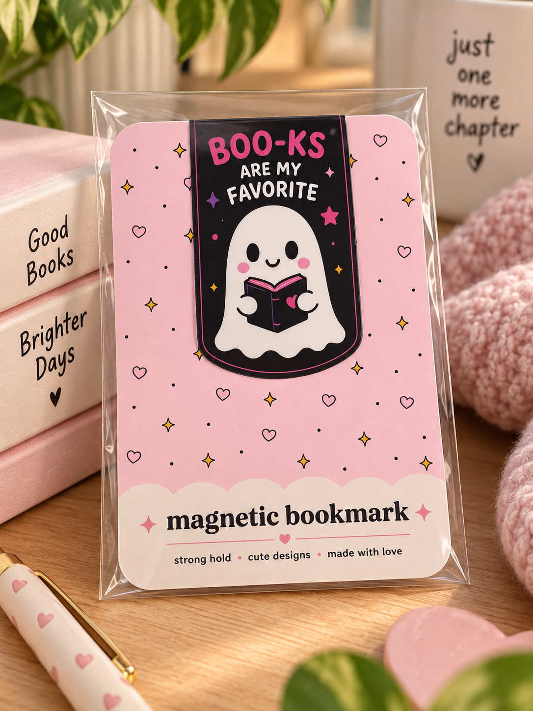 BOO-KS Are My Favorite Magnetic Bookmark | Halloween Book Lover