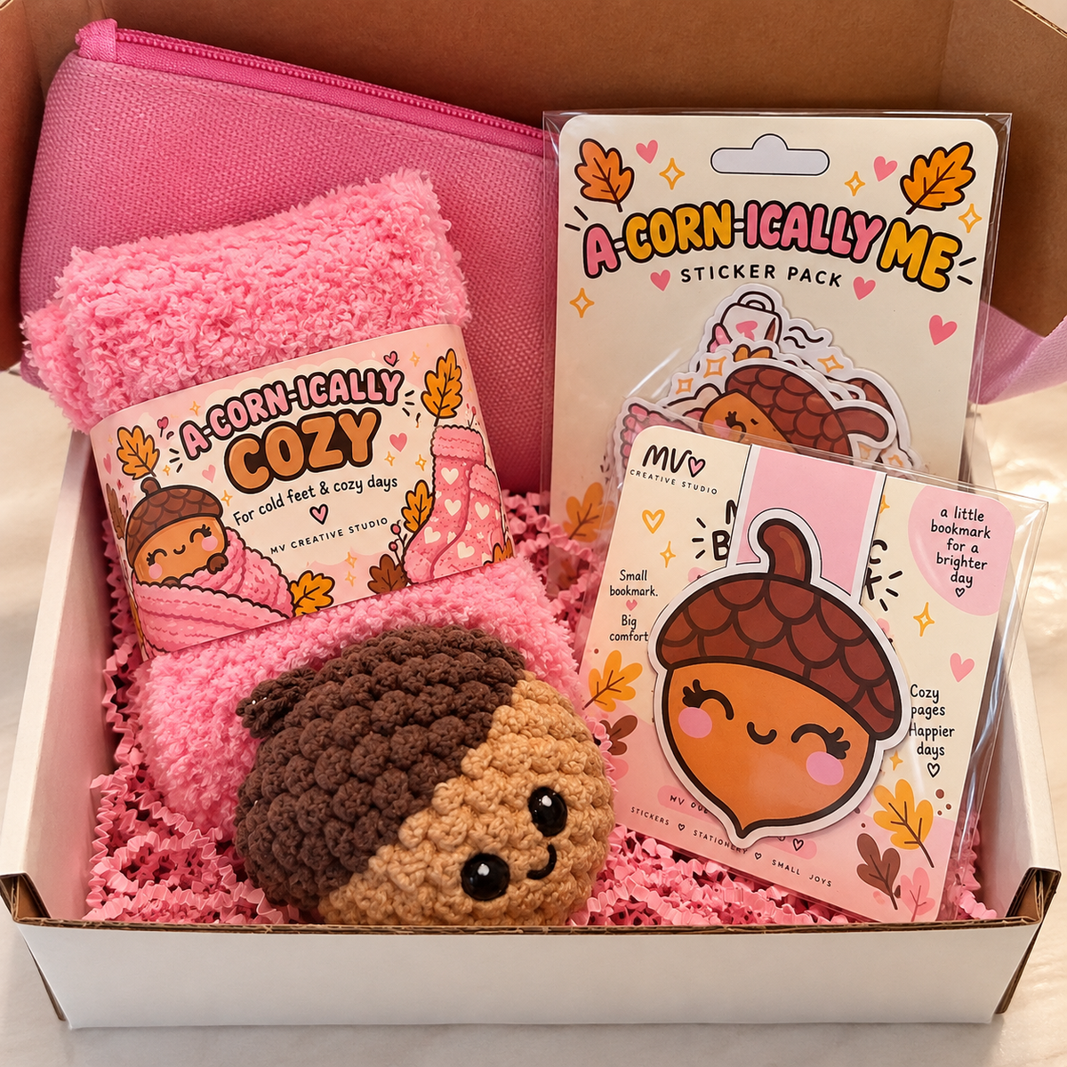 Chronic Illness Care Package | Cozy Comfort Gift Box | Spoonie Gift | A-CORN-ICALLY ME Fall Care Package