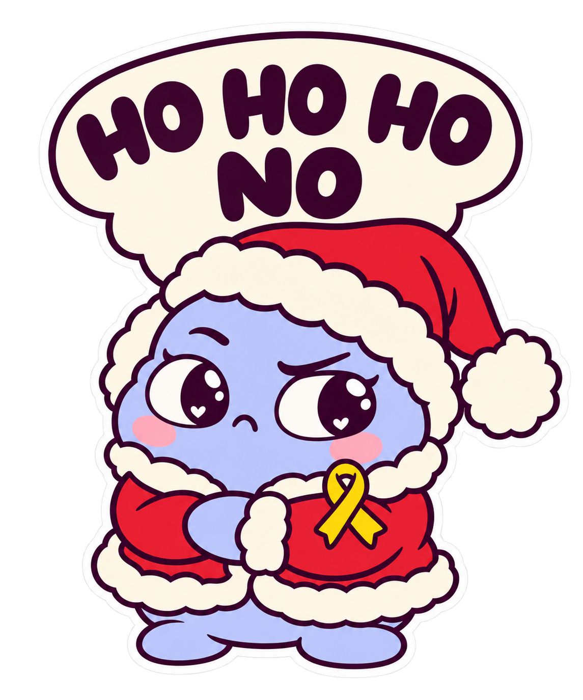 HO HO HO NO ENDO — 5-Sticker Pack