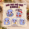 HO HO HO NO ENDO — 5-Sticker Pack